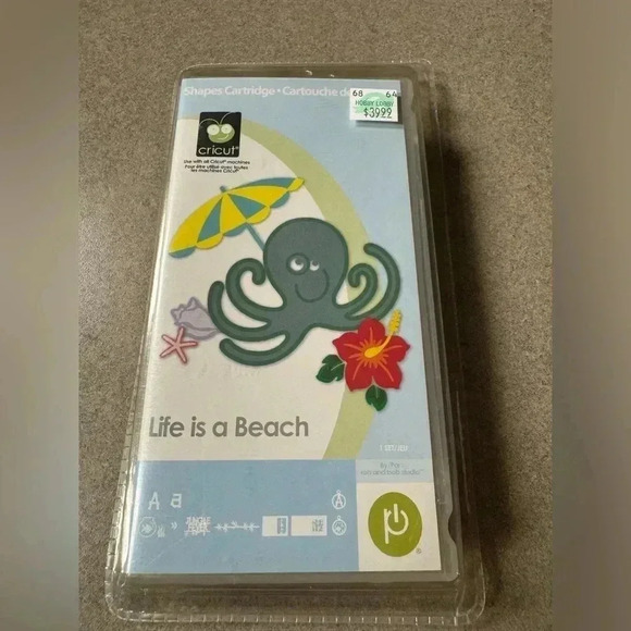 Cricut Machine Shapes Cartidge "Life is a Beach" - Picture 1 of 4
